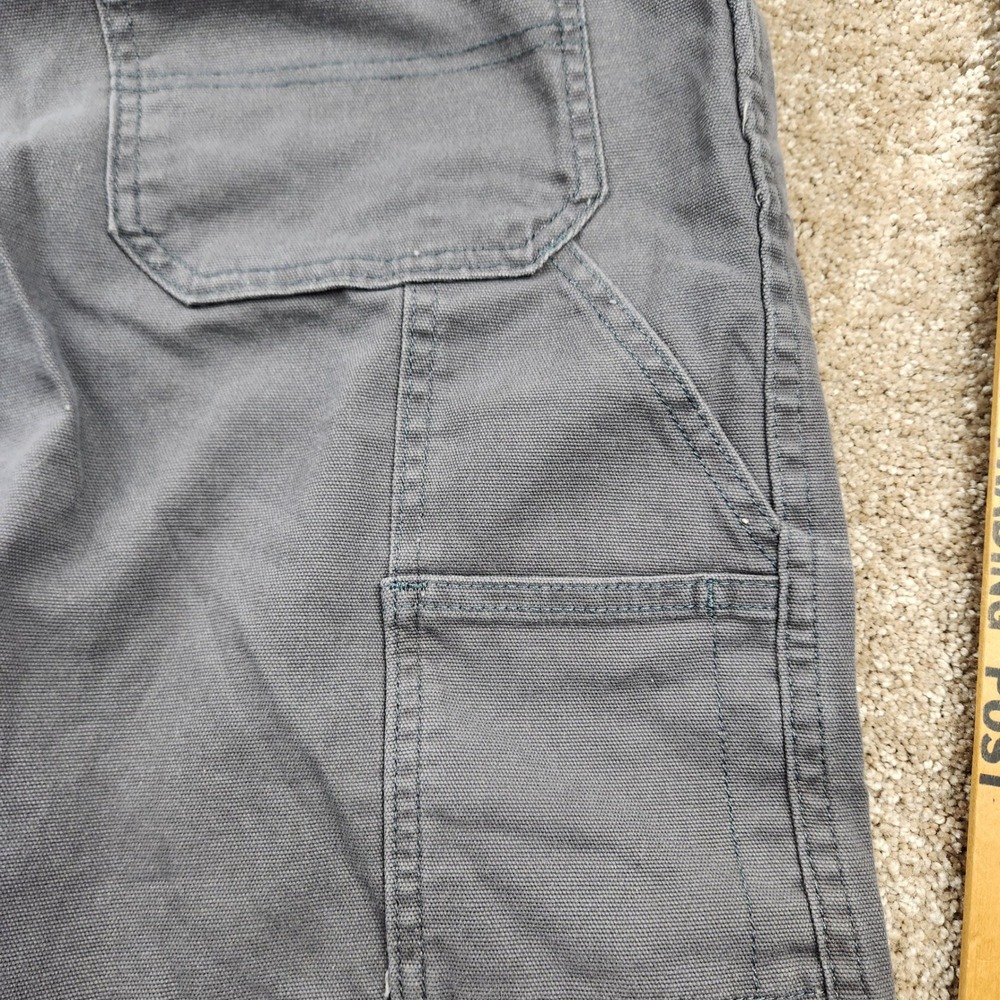 Wrangler Five Star Premium Carpenter Shorts Mens 46 Gray Flex Canvas 112336561 - Picture 7 of 7